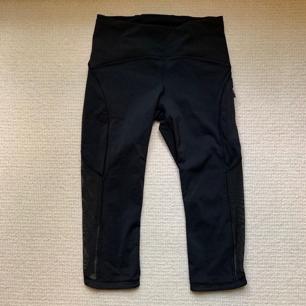 Lululemon Capri Leggings with Mesh
